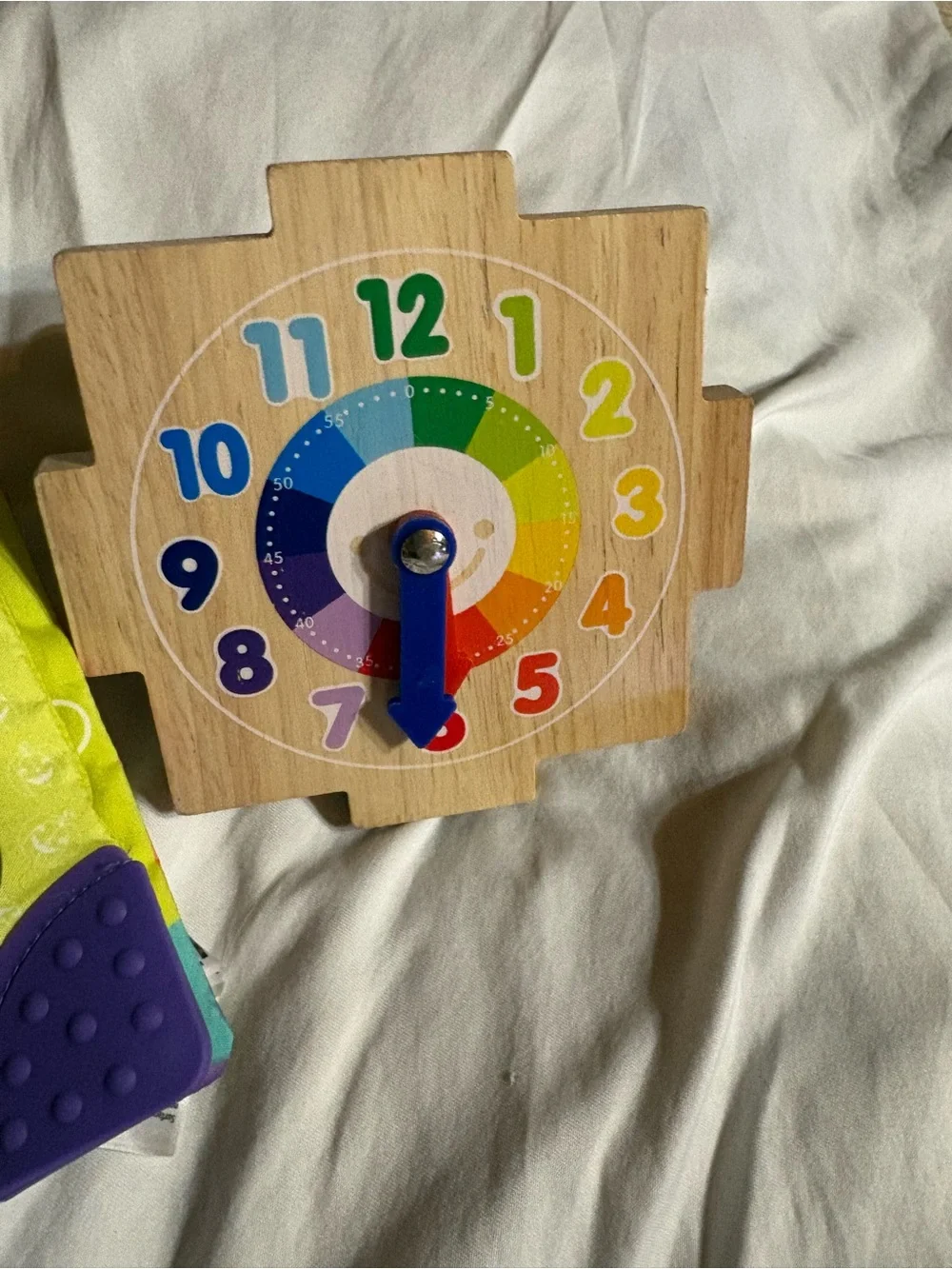 Halloween Soft Cloth Baby Book with Purple Teether